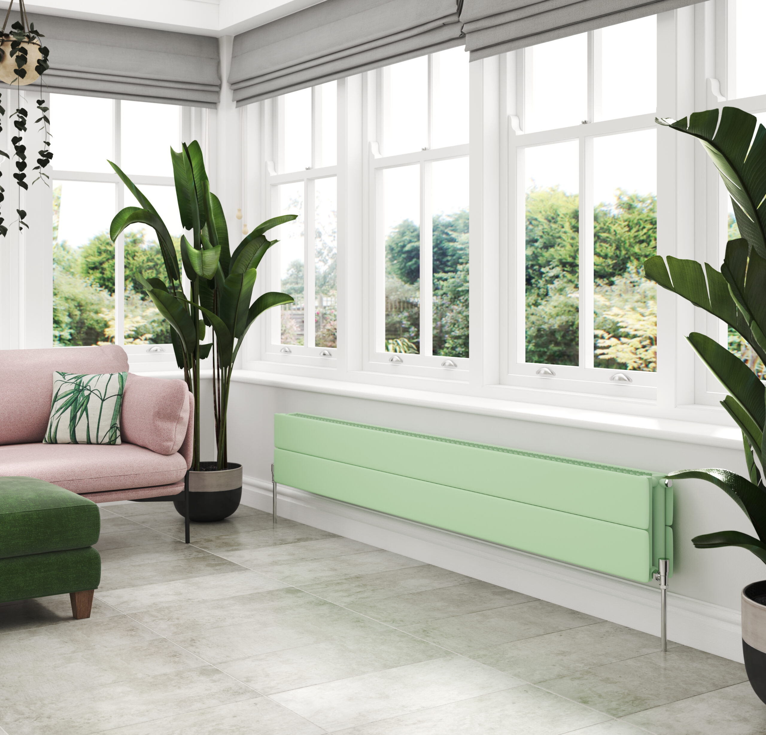 Stelrad radiator in green