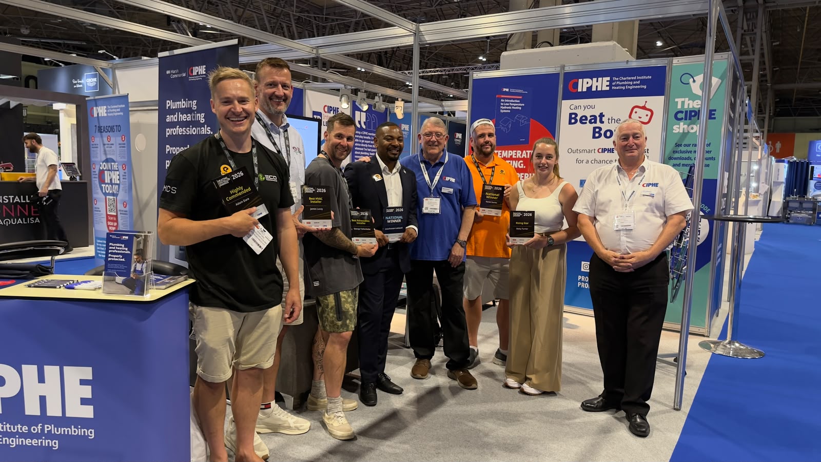 CIPHE and Heating Installer Awards representatives
